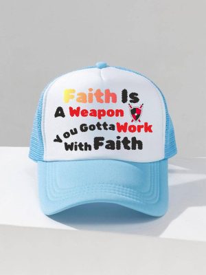 FAITH IN MOTION TRUCKER HAT (BLUE)