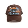 FAITH IN MOTION TRUCKER HAT (BROWN)