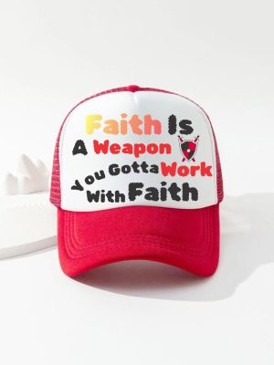 FAITH IN MOTION TRUCKER HAT (RED)